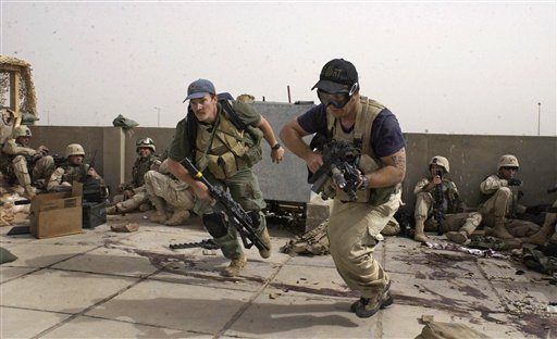 Contratistas de Blackwater en los combates de Najaf del 4 abril de 2004.
