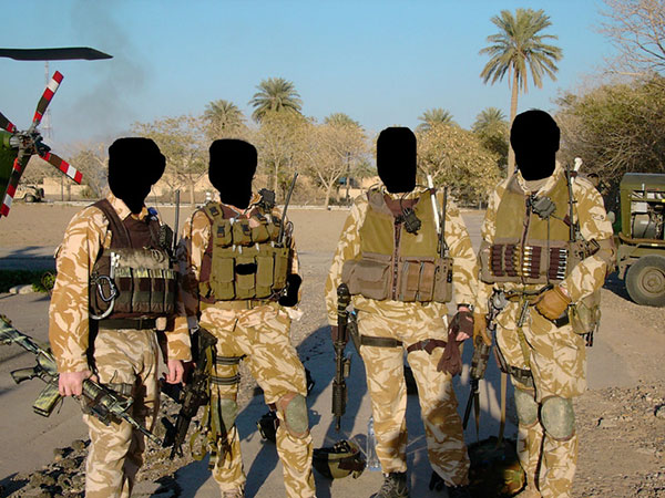 Miembros del SAS británico en Iraq