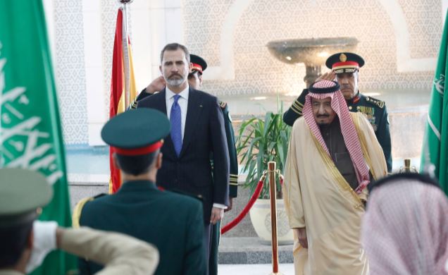 Los reyes de España y Arabia Saudita. Foto: CasaReal.es